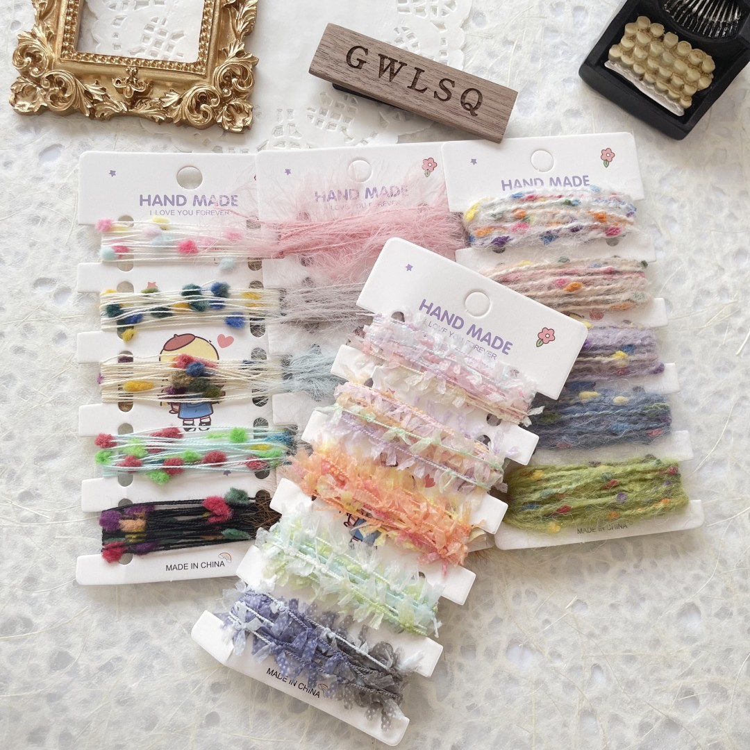 Home Textiles Photos - 2M/5 Color Hand Mixing Thread Scrapbooking