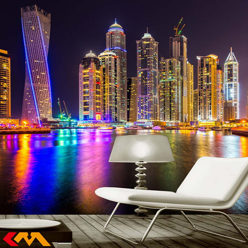 Home Textiles Photos - Custom 3D Photo Night View City