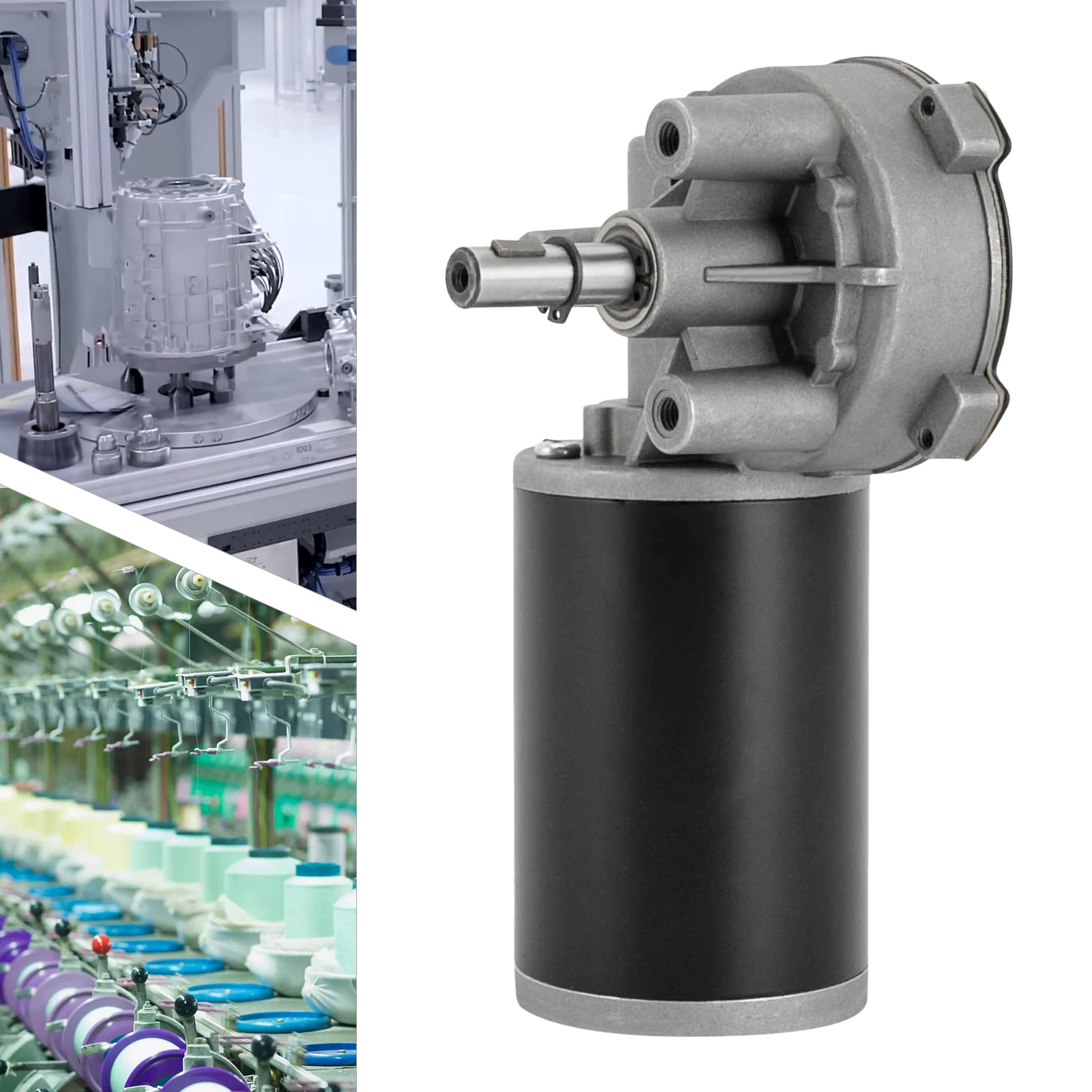 Home Textiles Industry - 80W 24V DC Gear Motor Left