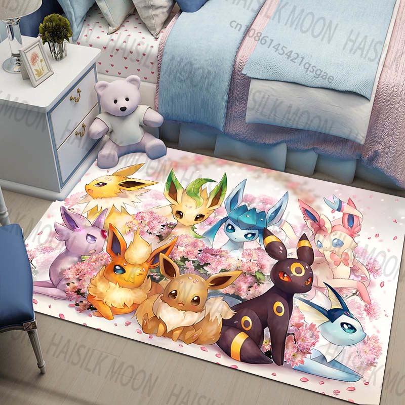 Home Textiles Plaid - Multi-Sizes Pokemon All Eeveelutions Pattern Carpets