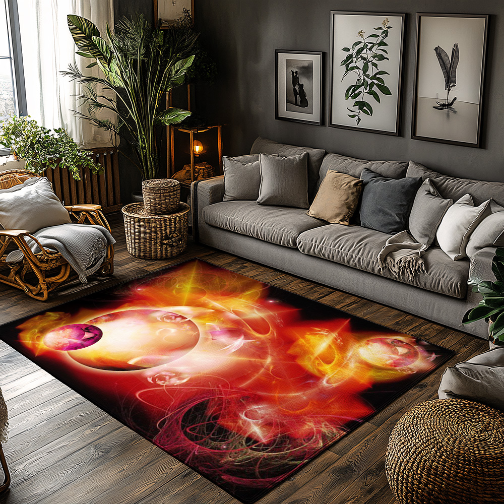 Tuniu Vibrant Red Galaxy Space - Galaxy Home Textiles ulasan dan harga