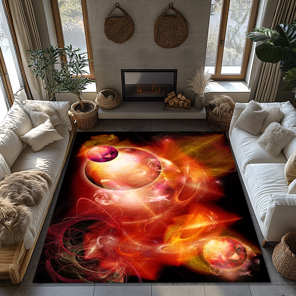 Tuniu Vibrant Red Galaxy Space - Galaxy Home Textiles ulasan dan harga