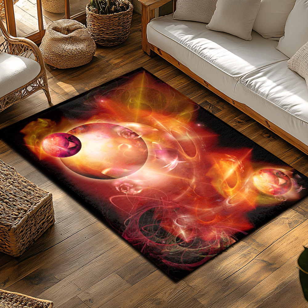 Tuniu Vibrant Red Galaxy Space - Galaxy Home Textiles ulasan dan harga
