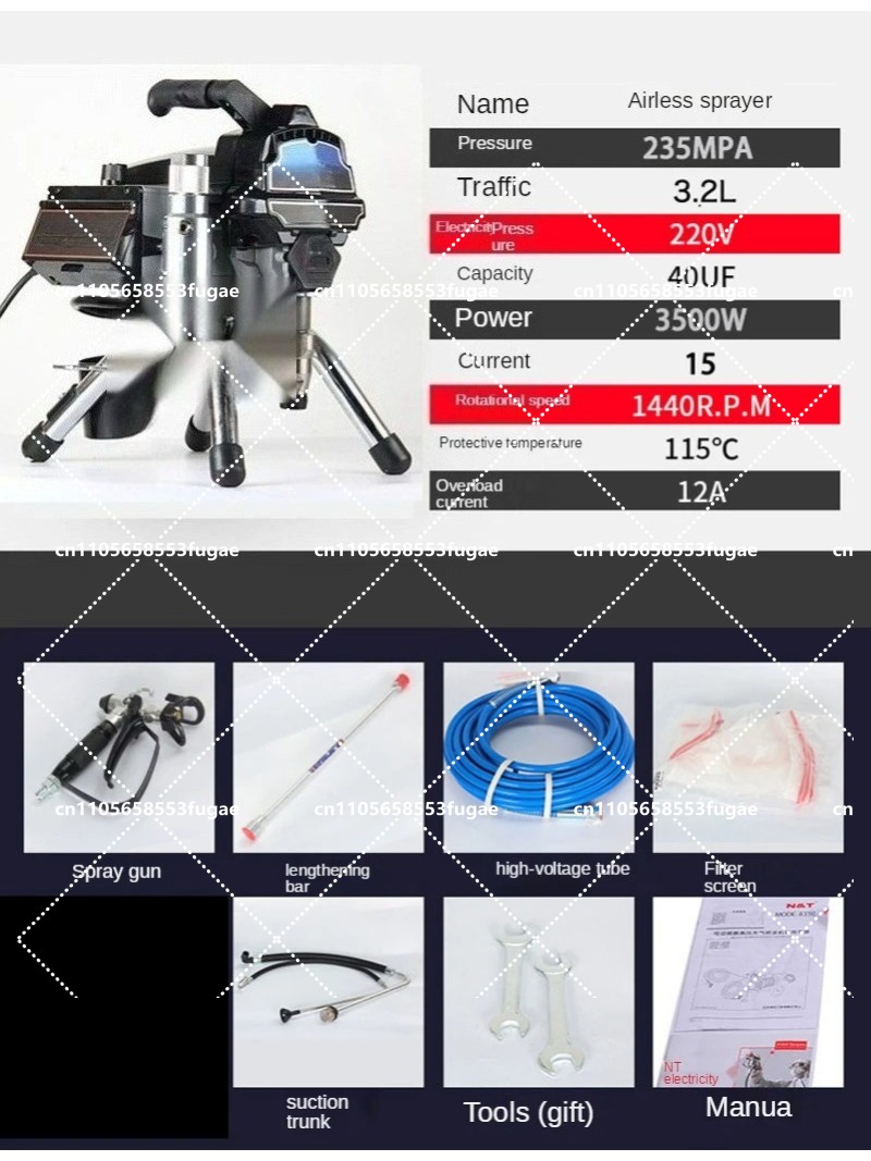 Professional 3.2L Airless Spra - Home Textiles Industry ulasan dan harga