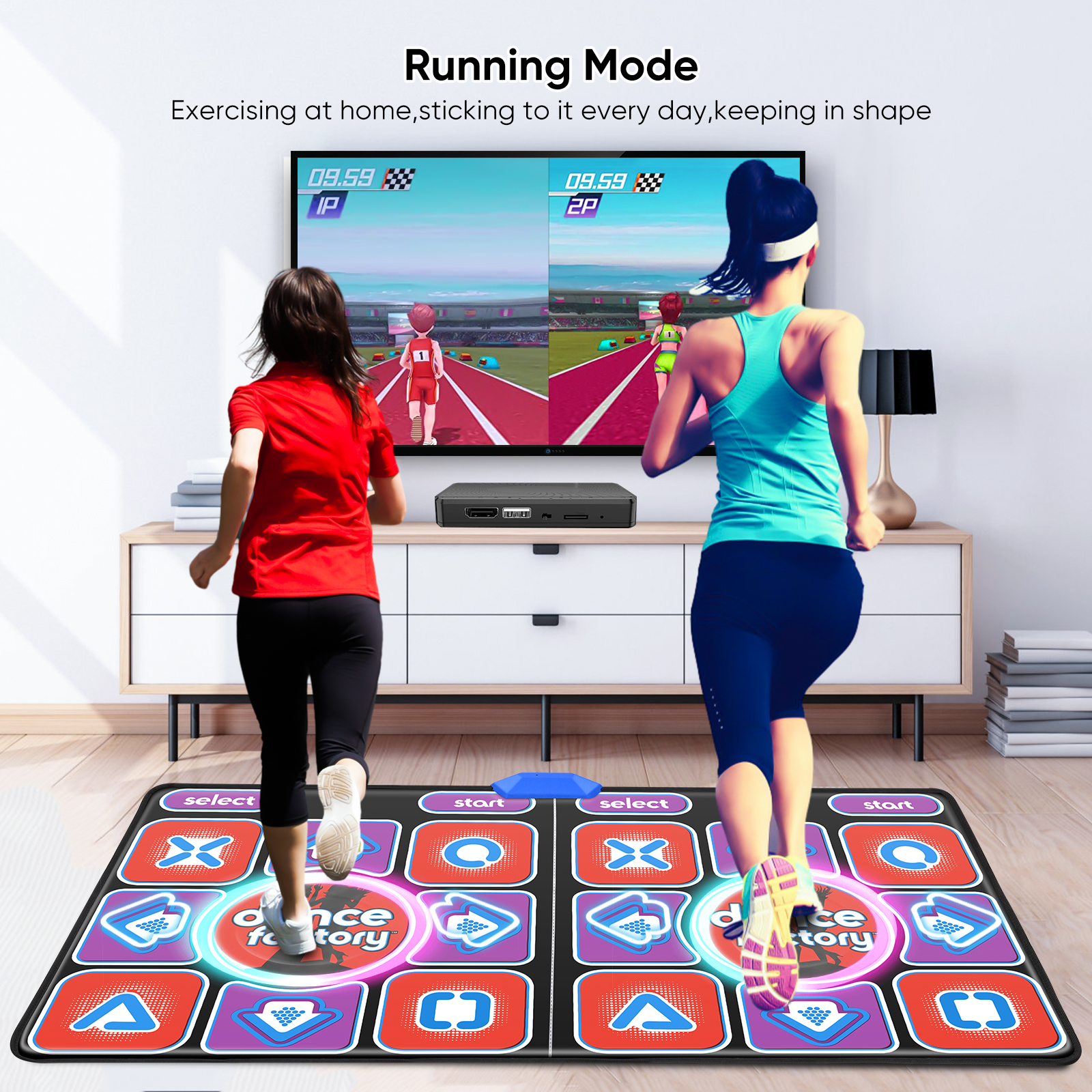 Dance Mat Girls Kids, Upgraded - Home Textiles Plaid ulasan dan harga