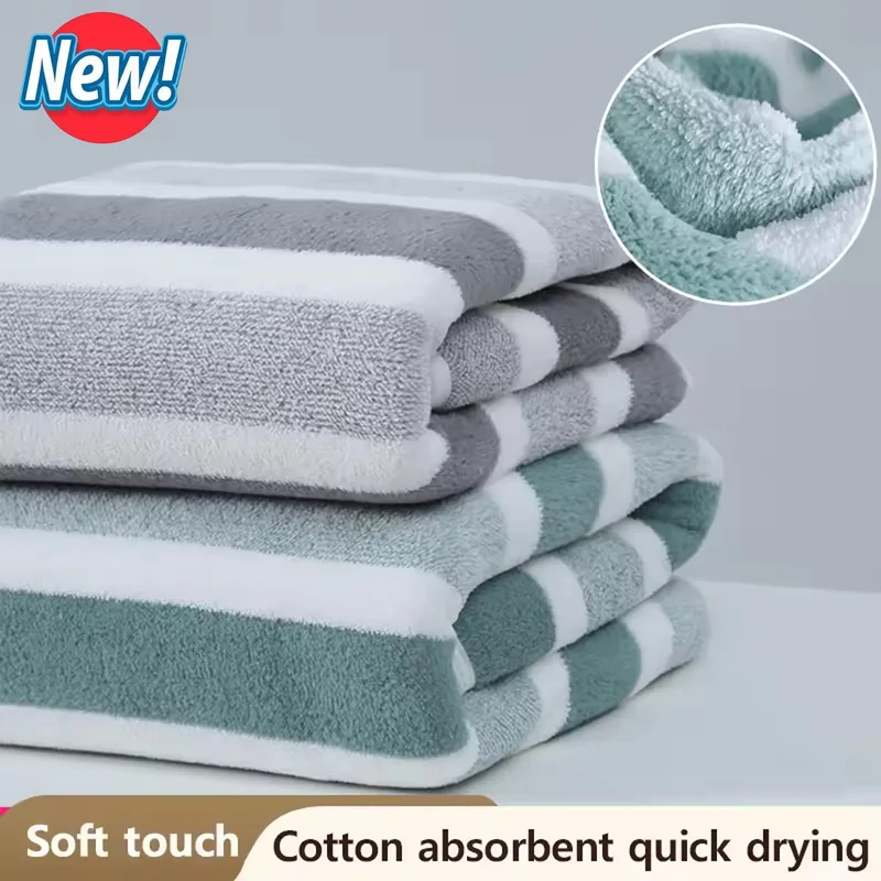 2026 New 1 Pc Striped Face Tow - Home Textiles Face Towel ulasan dan harga
