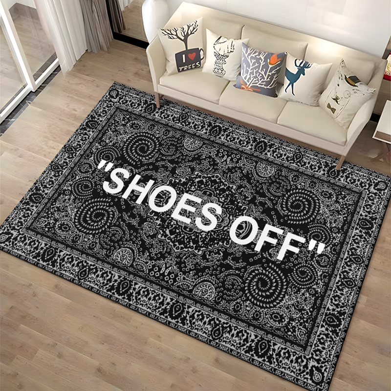 Keep Off Area Rugs 3D Printed  - Home Textiles Plaid ulasan dan harga