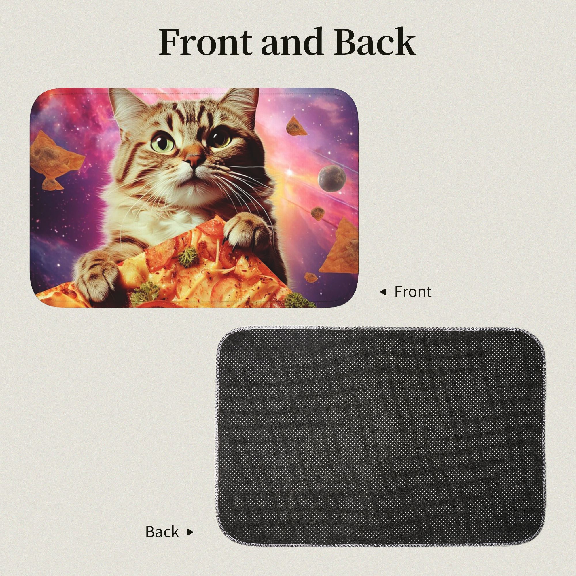 Meme Cat Galaxy Space Pizza Ju - Galaxy Home Textiles ulasan dan harga