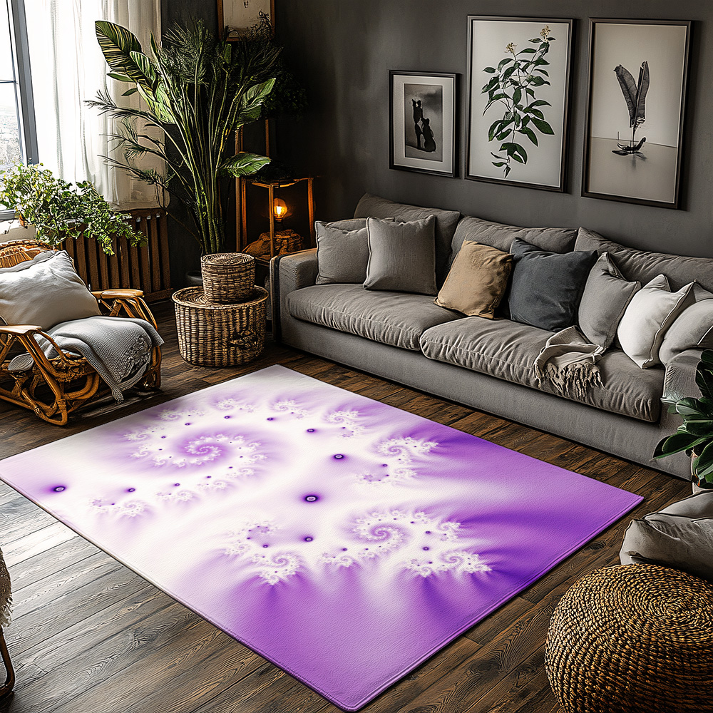 Tuniu Iridescent Abstract Spir - Galaxy Home Textiles ulasan dan harga
