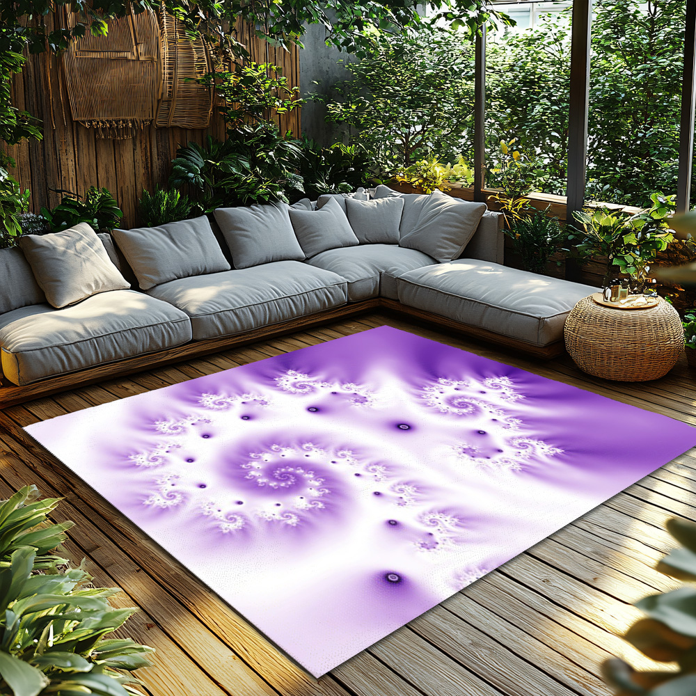 Tuniu Iridescent Abstract Spir - Galaxy Home Textiles ulasan dan harga
