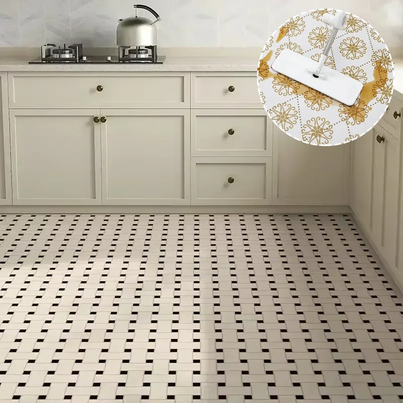 Kitchen Carpet Anti-fouling Oi - Home Textiles Plaid ulasan dan harga