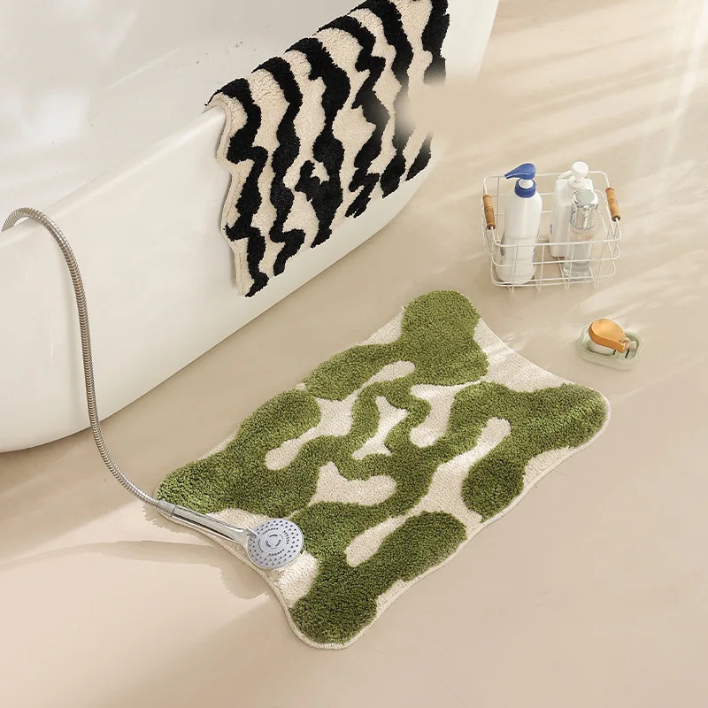 VIKAMA Non-Slip Floor Mat, Pla - Home Textiles Plaid ulasan dan harga