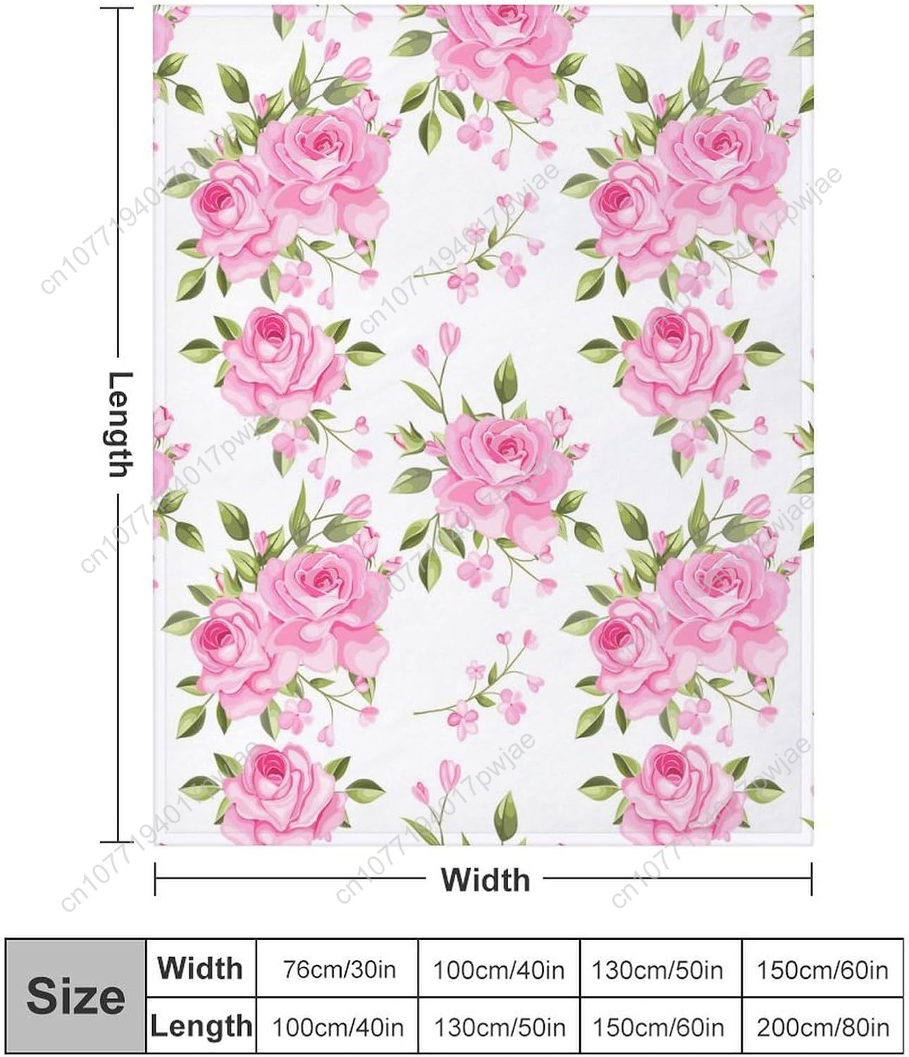 Pink Flower Throw Blanket Flor - Home Of Textiles ulasan dan harga