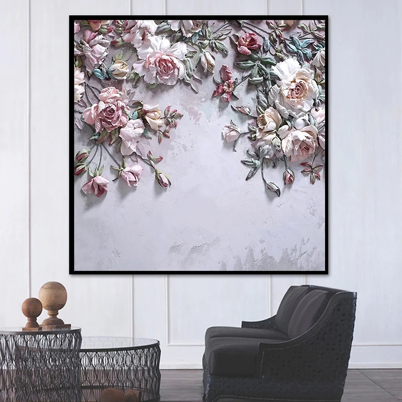 3D Wallpaper Modern Stereo Ros - Home Textiles Photos ulasan dan harga
