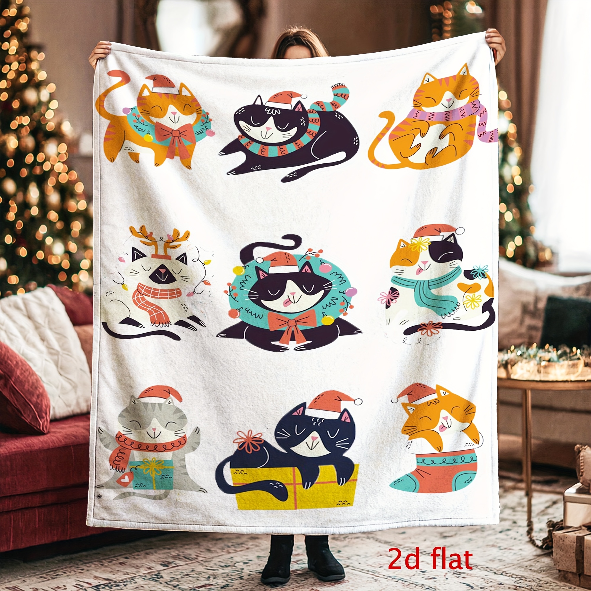 Interesting cat face patterns  - Home Textiles Face Towel ulasan dan harga