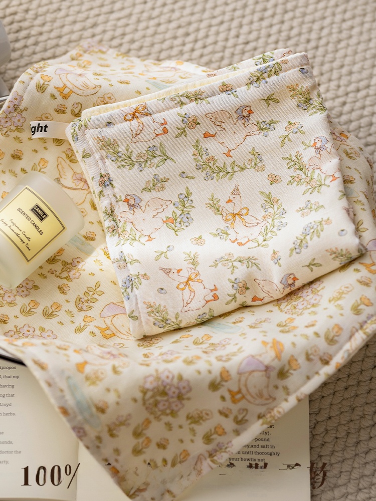 Pure Cotton Square Towel Soft  - Home Textiles Face Towel ulasan dan harga
