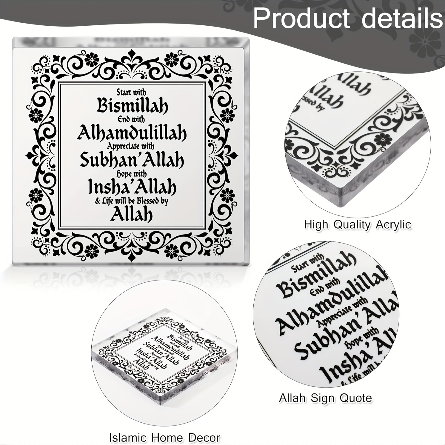 1pc, Acrylic Decor Eid Ramadan - Home Quran ulasan dan harga
