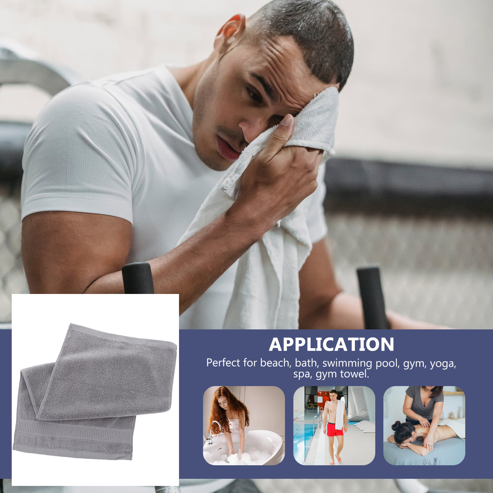 Ultra Soft Premium Cotton Thic - Home Textiles Face Towel ulasan dan harga
