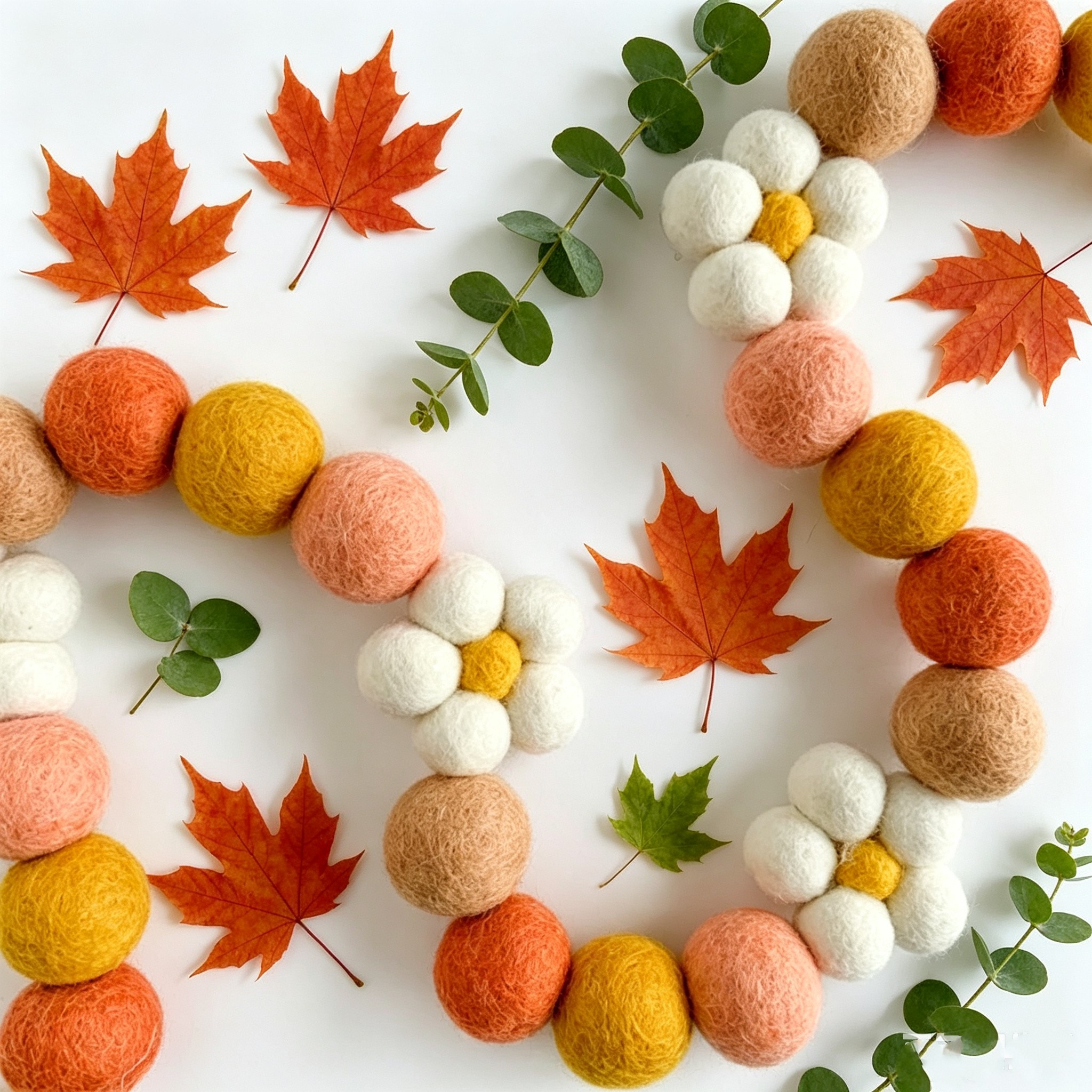 Ins Wool Felt Balls Daisy Flow - Home Textiles Photos ulasan dan harga