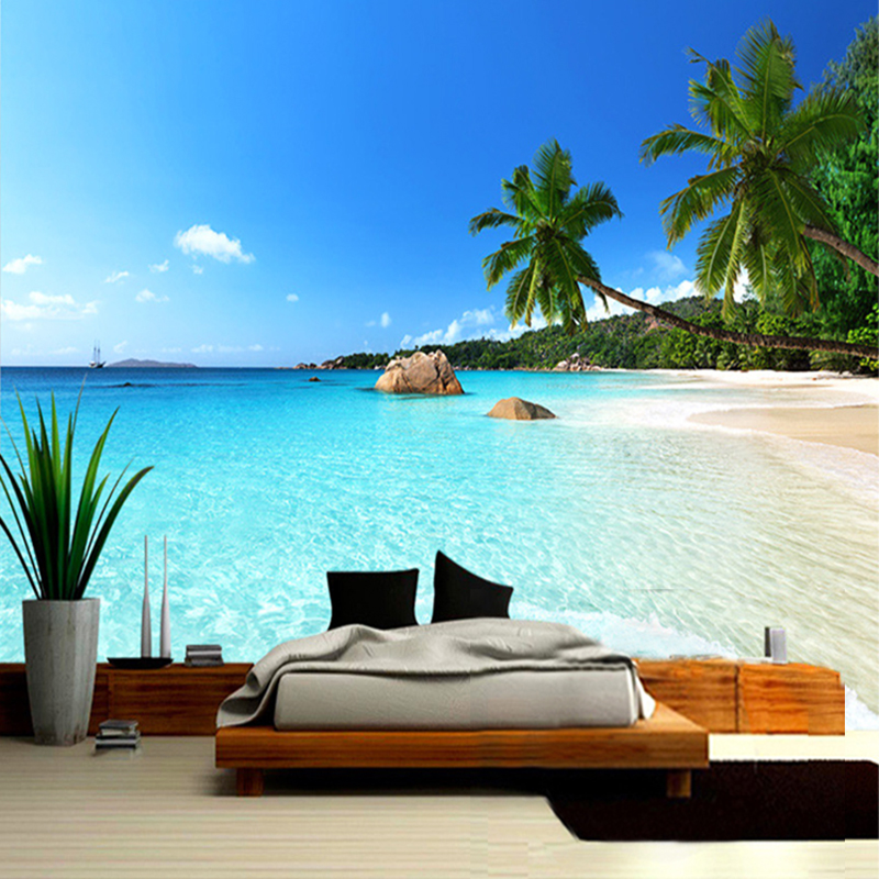 Modern Simple Seaside Landscap - Home Textiles Photos ulasan dan harga
