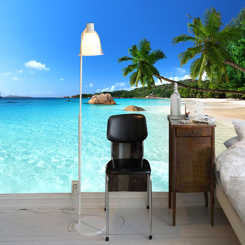 Modern Simple Seaside Landscap - Home Textiles Photos ulasan dan harga