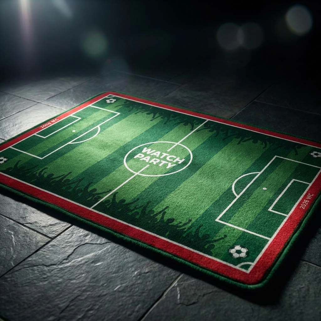 Football Field Pattern floor m - Textiles For Home ulasan dan harga