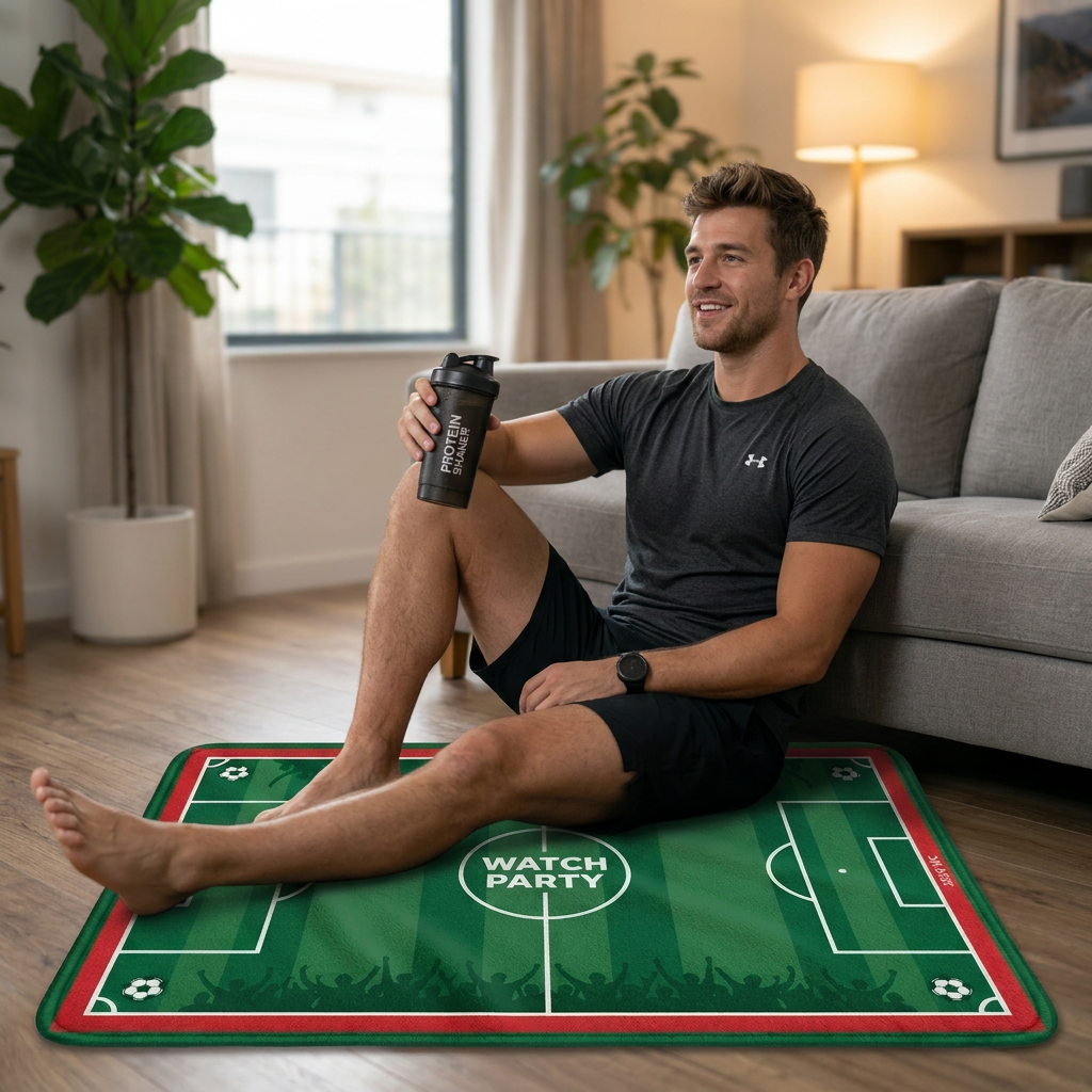 Football Field Pattern floor m - Textiles For Home ulasan dan harga