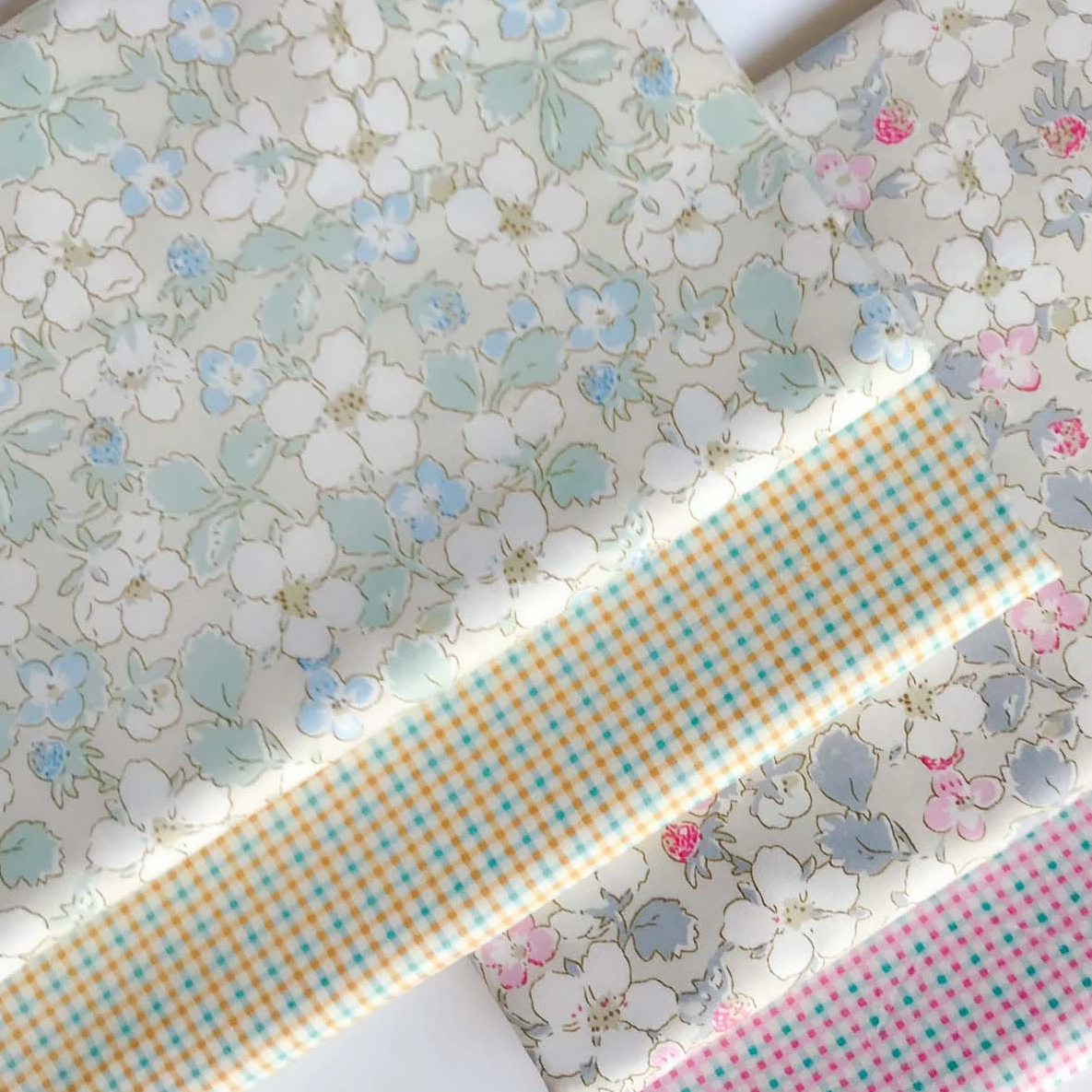 160x50cm Plaid Floral Twill Co - Home Textiles Plaid ulasan dan harga
