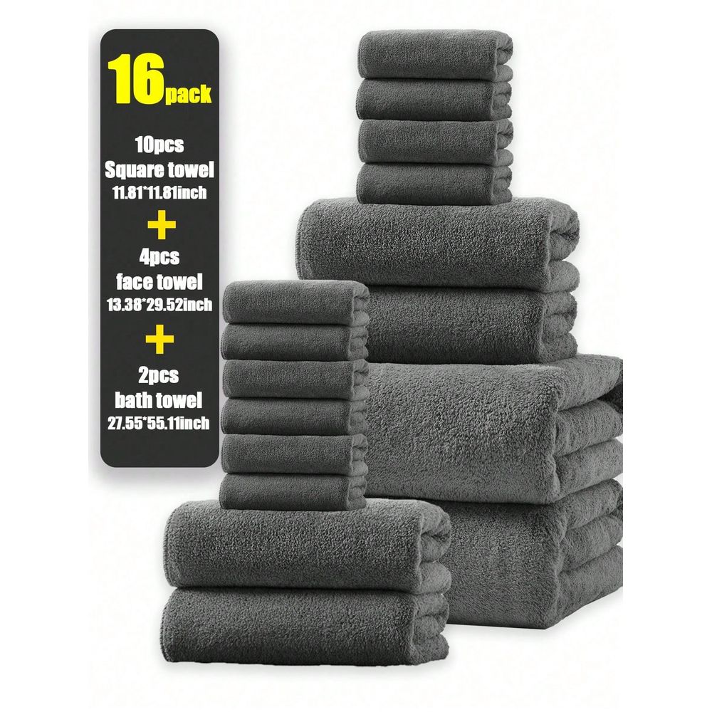 Coral Fleece Solid Color Towel - Home Textiles Face Towel ulasan dan harga