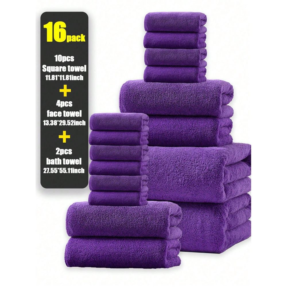 Coral Fleece Solid Color Towel - Home Textiles Face Towel ulasan dan harga