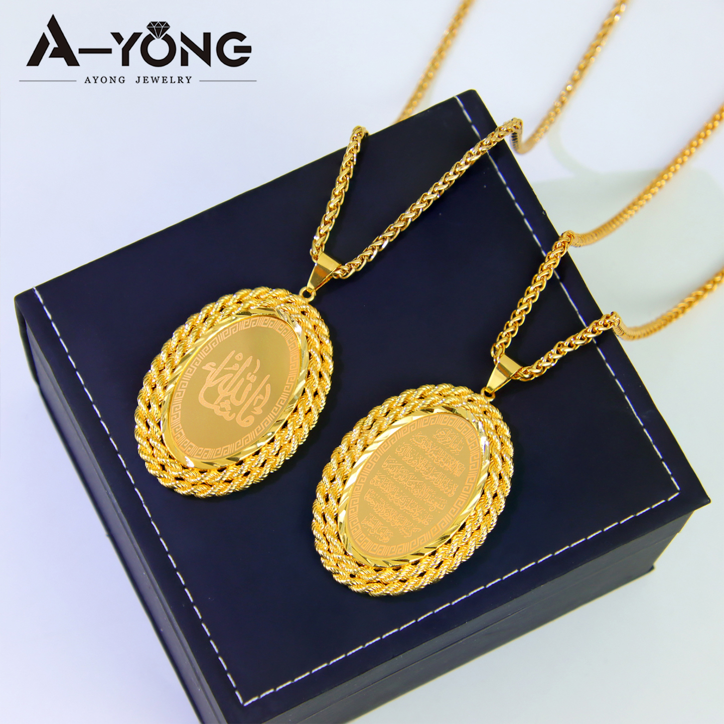 Luxury Allah Fashion Necklace  - Home Quran ulasan dan harga