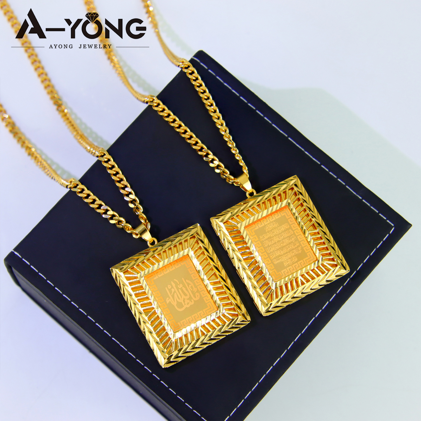 Luxury Allah Fashion Necklace  - Home Quran ulasan dan harga