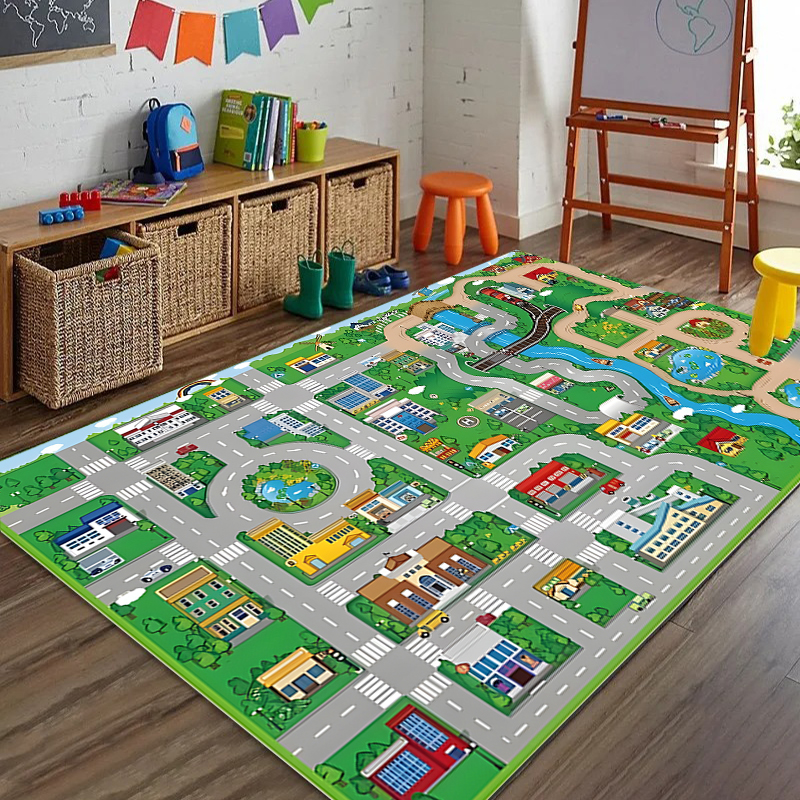 Car Play Mat for Girls and Boy - Home Textiles Plaid ulasan dan harga