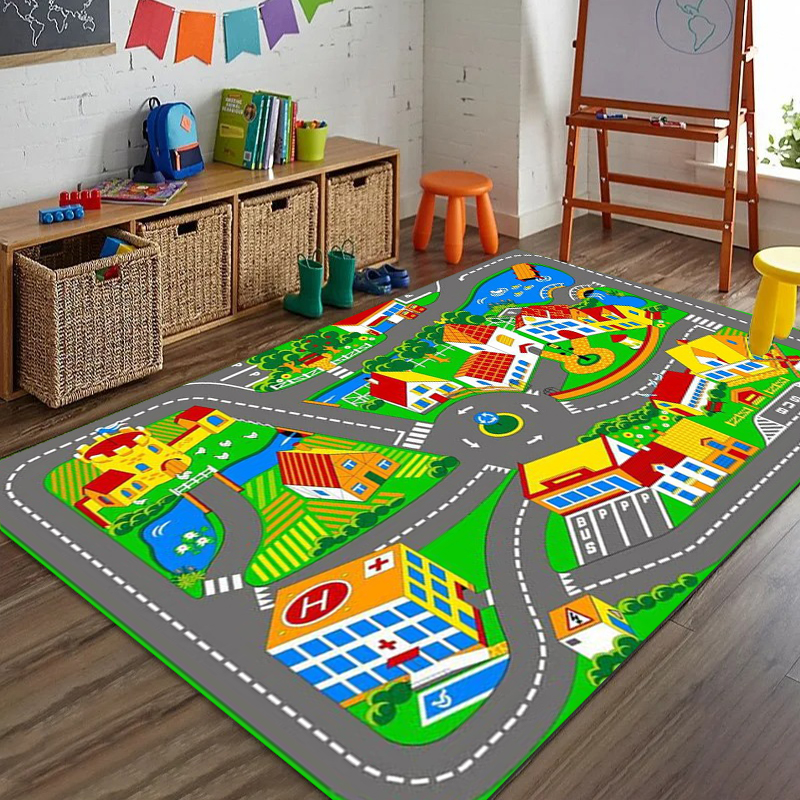 Car Play Mat for Girls and Boy - Home Textiles Plaid ulasan dan harga