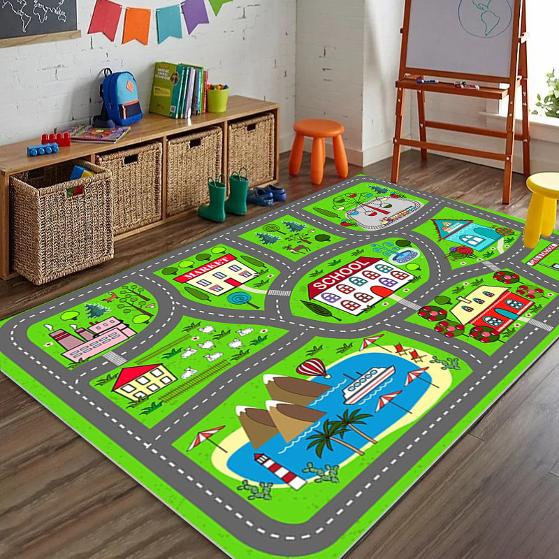 Car Play Mat for Girls and Boy - Home Textiles Plaid ulasan dan harga