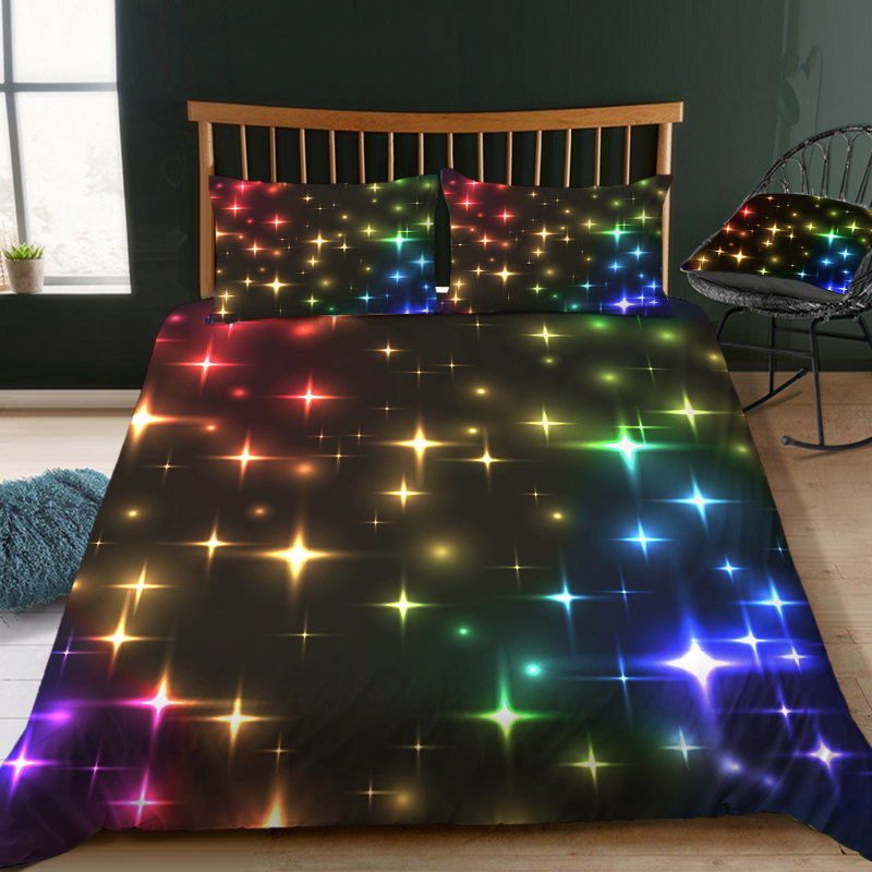 Stars Bedding Set Night Sky Ki - Galaxy Home Textiles ulasan dan harga