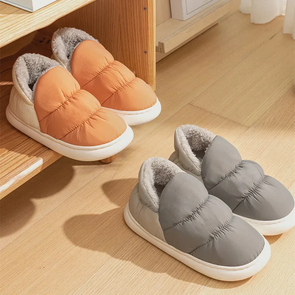 Women Men Slippers Winter Down - Textiles For Home ulasan dan harga
