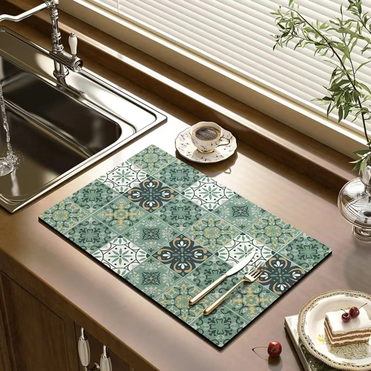 VIKAMA Black Marbling Super Ab - Home Textiles Plaid ulasan dan harga