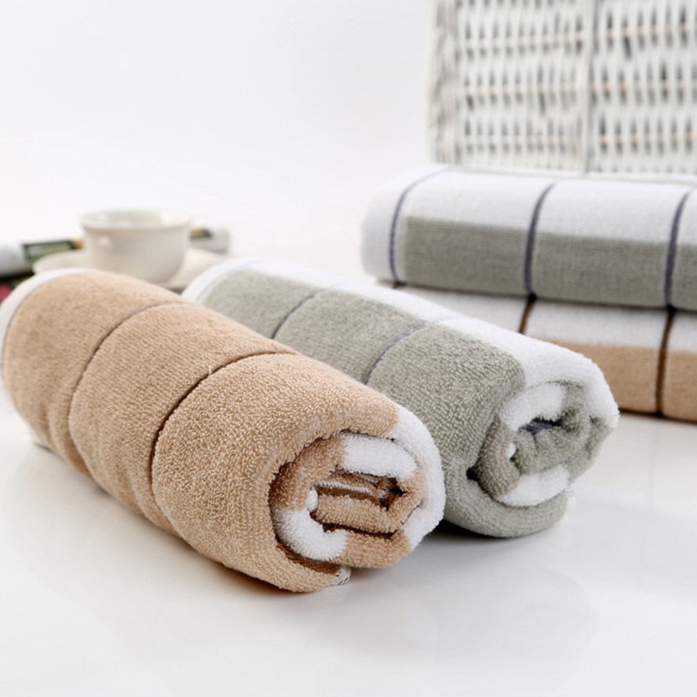 2Pcs Cotton Hand Towels Long A - Home Textiles Face Towel ulasan dan harga