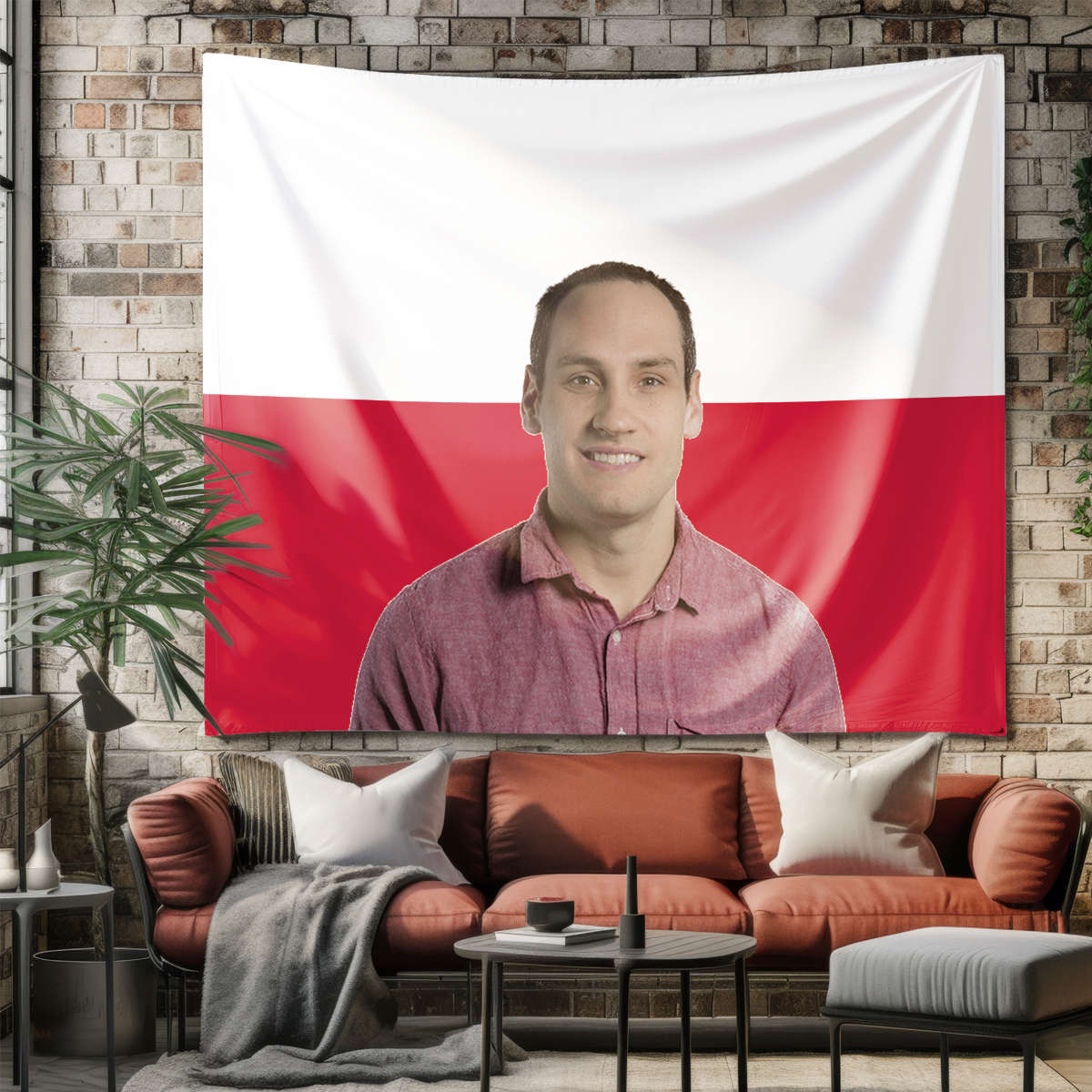 1Pc Custom Photo Polyster Flag - Home Of Textiles ulasan dan harga