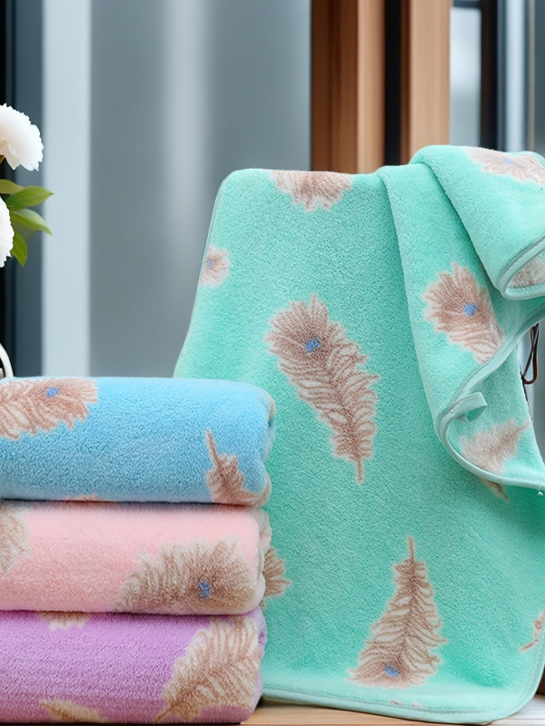 Universal Soft Absorbent Coral - Home Textiles Face Towel ulasan dan harga