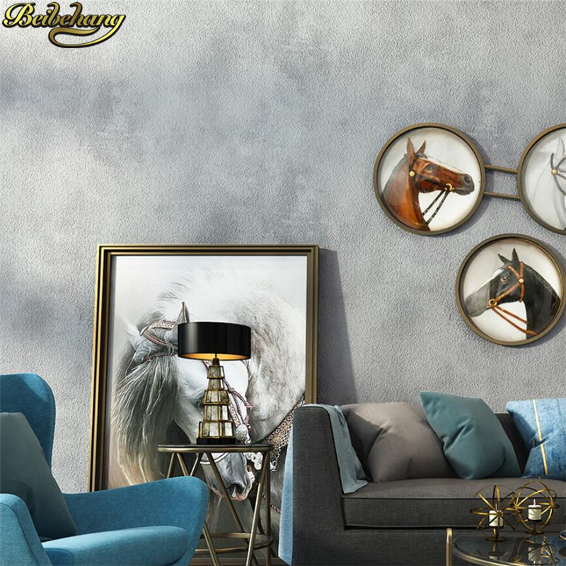 Retro cement gray wallpapers p - Home Textiles Industry ulasan dan harga