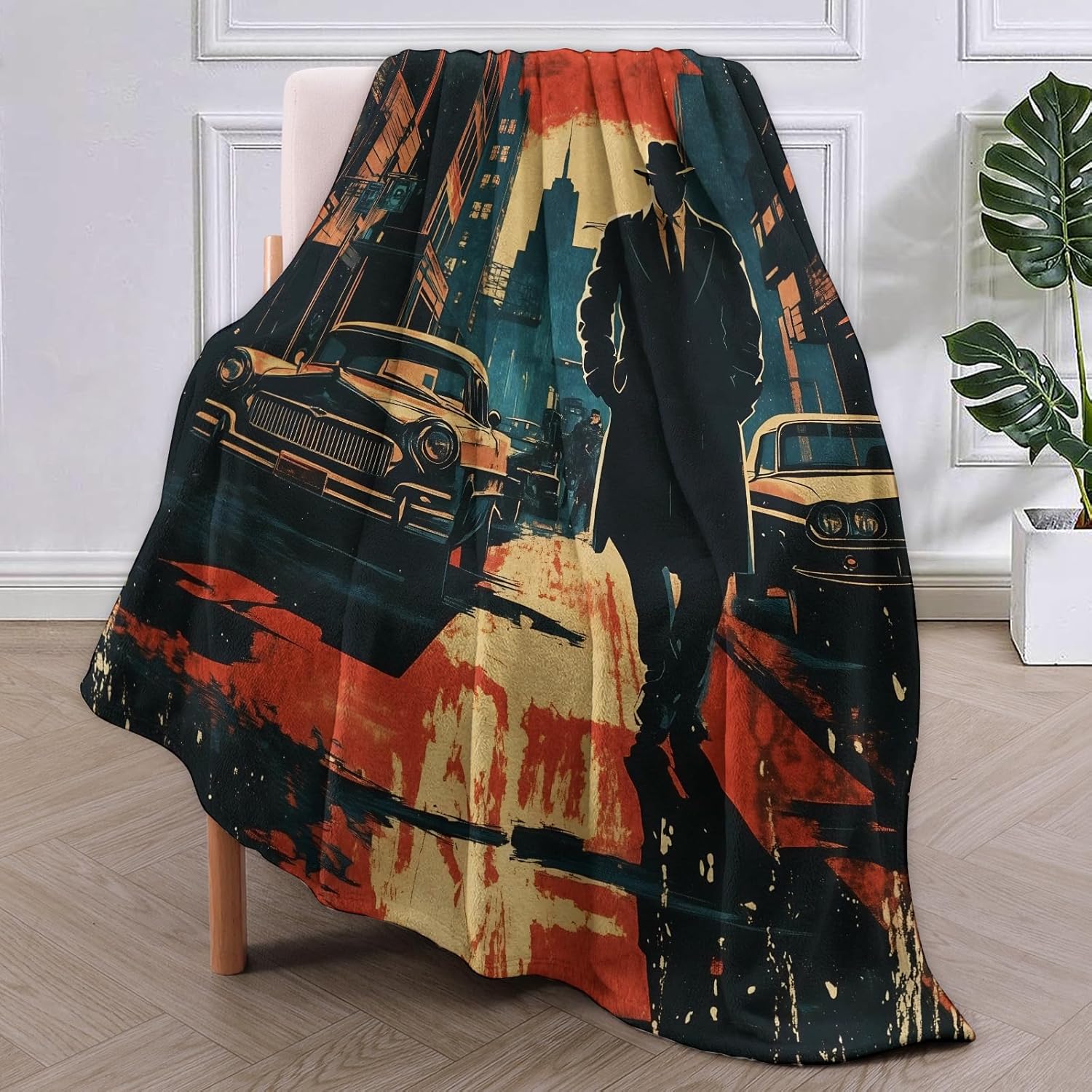 Noir Detective Blanket Gifts f - Home Of Textiles ulasan dan harga