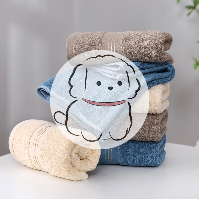 Thickened Absorbent Towel Pure - Home Textiles Face Towel ulasan dan harga