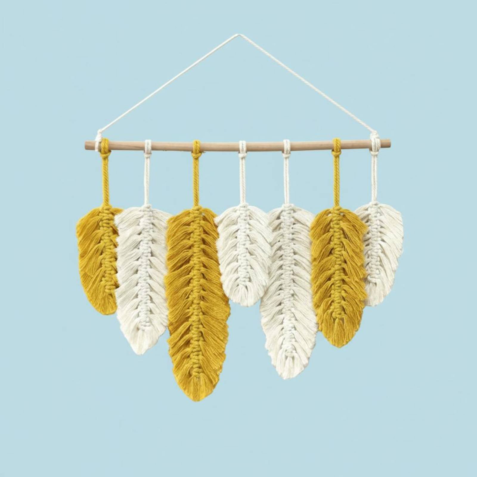 Macrame Feather Wall Hanging H - Home Of Textiles ulasan dan harga