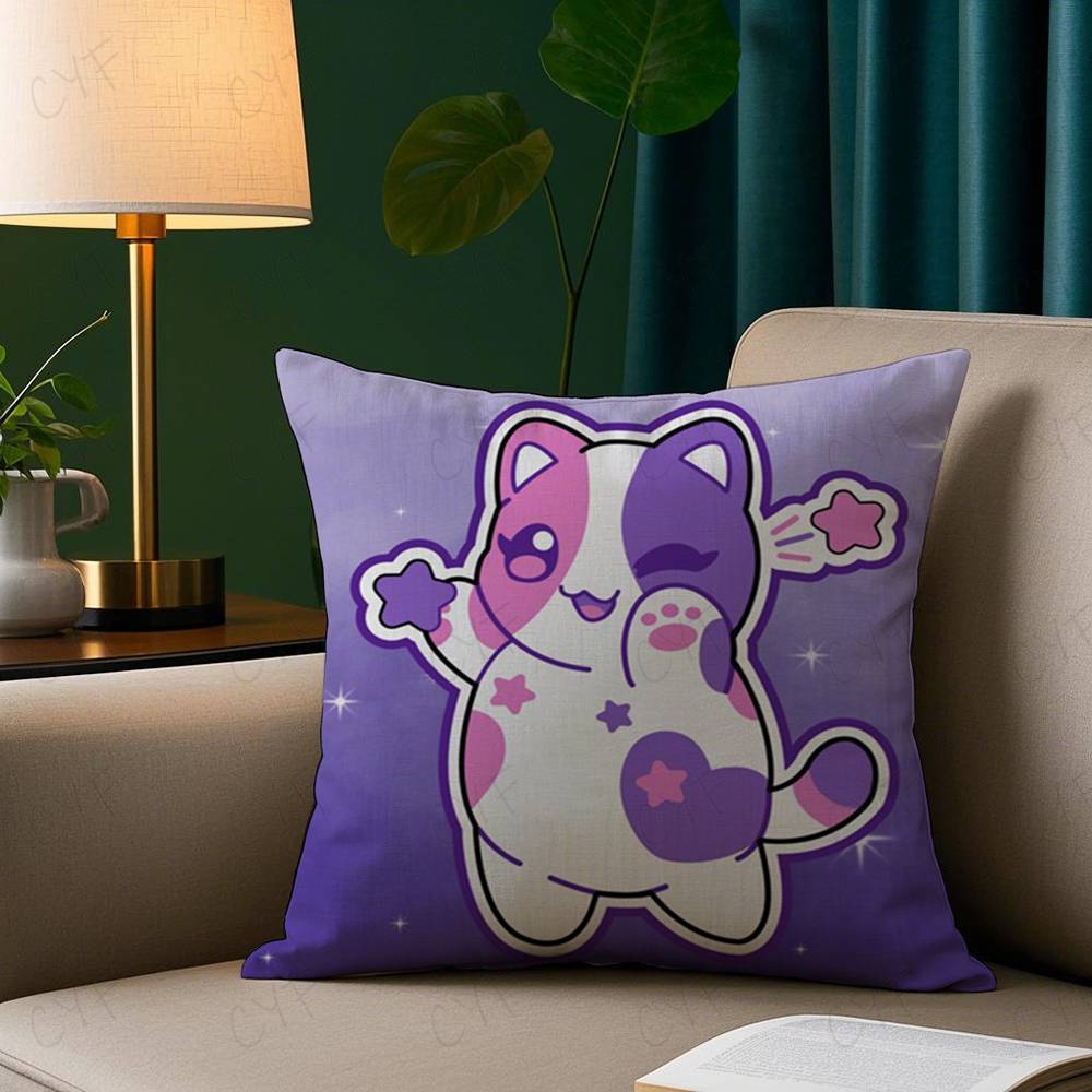 Aphmau Meow Anime Cats Pillow  - Home Textiles Photos ulasan dan harga