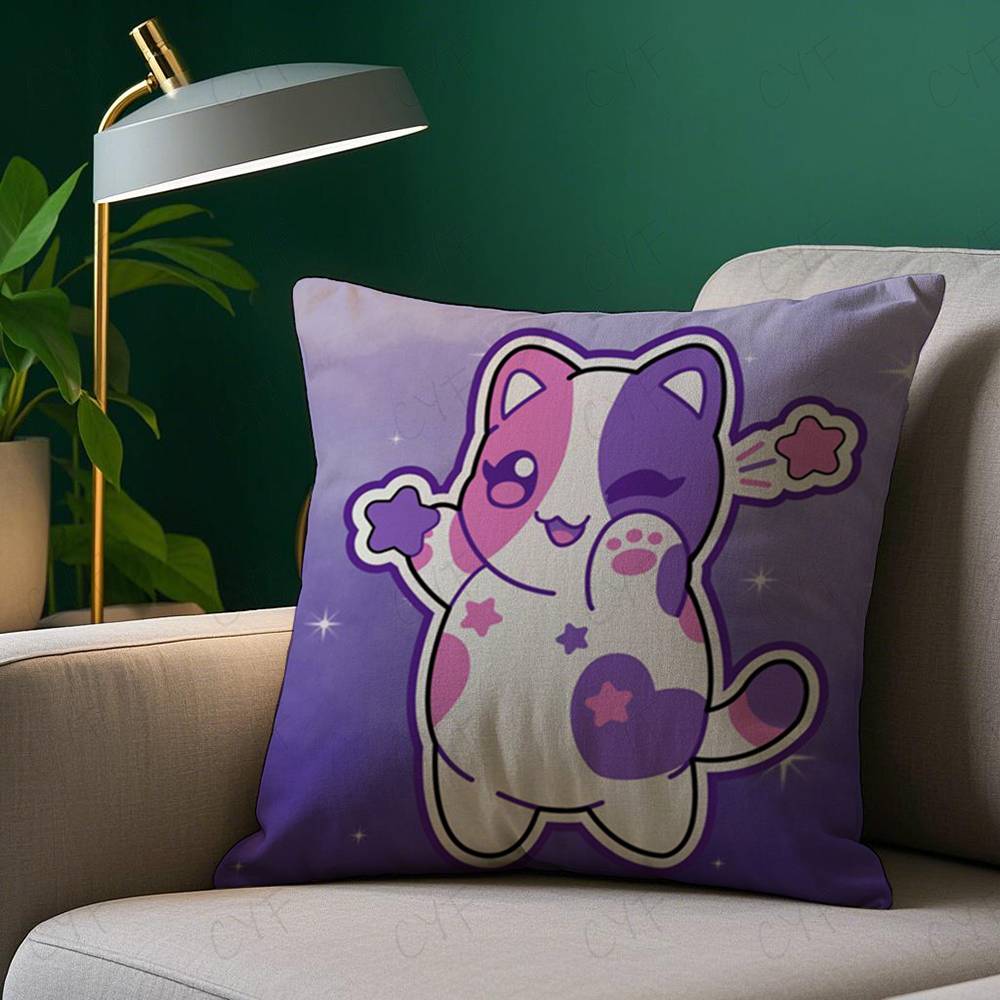 Aphmau Meow Anime Cats Pillow  - Home Textiles Photos ulasan dan harga