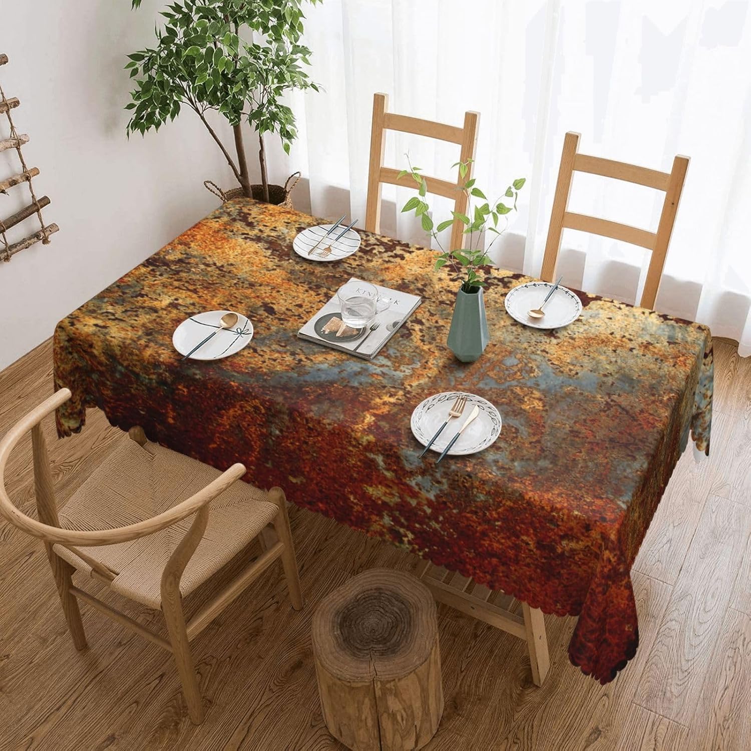 Industrial Brown Rust Metal Ta - Home Textiles Industry ulasan dan harga