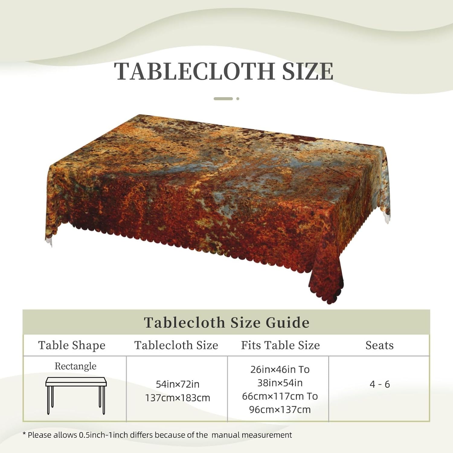 Industrial Brown Rust Metal Ta - Home Textiles Industry ulasan dan harga