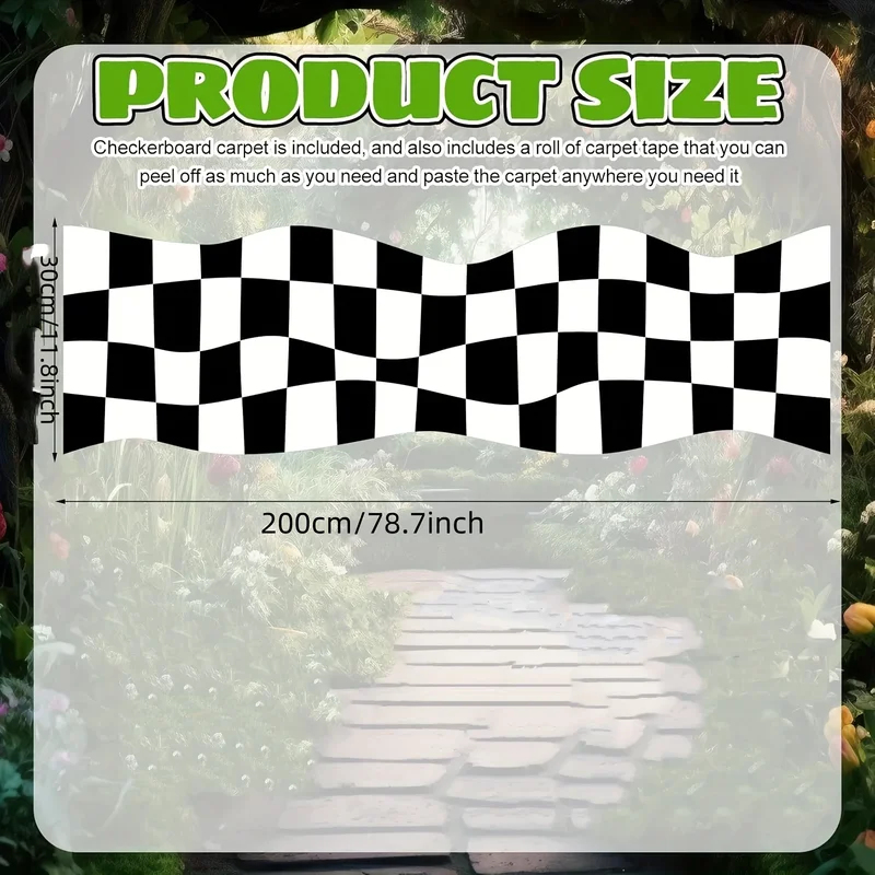 VIKAMA Black White Checkered R - Home Textiles Plaid ulasan dan harga